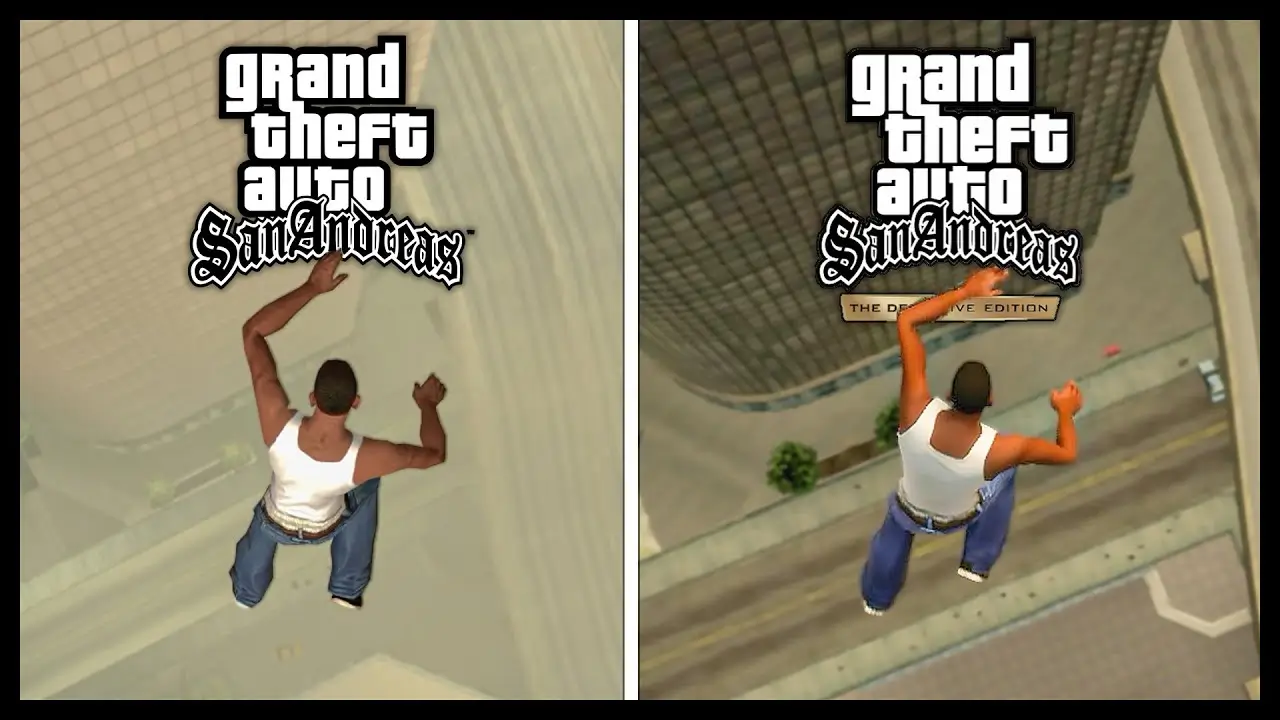 GTA SA Definitive Edition vs GTA SA